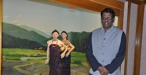 The Governor of Arunachal Pradesh Shri V. Shanmuganathan at  the State Museum, Itanagar on 13th September�2016.